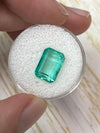 5.76 Carat 12x8 Clear Green Natural Loose Colombian Emerald- Emerald Cut