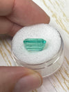 5.76 Carat 12x8 Clear Green Natural Loose Colombian Emerald- Emerald Cut