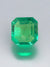 1.53 Carat 8x8 Rare Spready Yellowish Green Cut Natural Loose Colombian Emerald