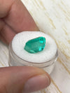 7.22 Carat 13x10 Bluish Green Loose Colombian Emerald- Emerald Cut