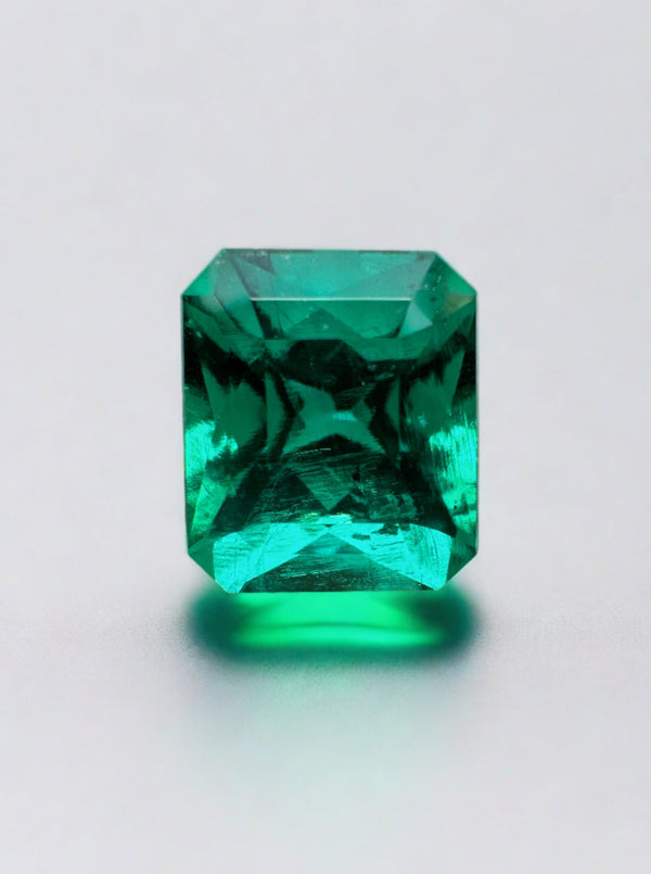 1.66 Carat RARE Certified Butterly Effect/Drop of Oil Muzo Green Natural Loose Colombian Emerald
