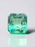 1.78 Carat 7.5x7 Chipped Limish Green Asscher Cut Natural Unset Colombian Emerald