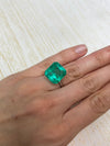 Large 15.28 Carat GIA Certificate 15.5x14.5 Loose Colombian Emerald- Emerald Cut