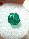 1.80 Carat 7.3x7.3 AAA+ Muzo Green Asscher Cut Natural Unset Colombian Emerald