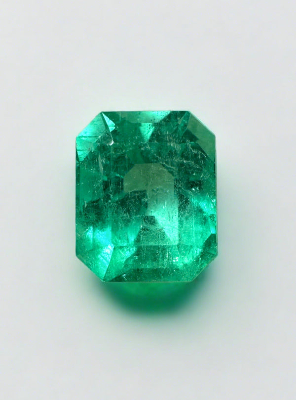 1.92 Carat 8x7 Vivacious Muzo Green Natural Loose Colombian Emerald- Emerald Cut