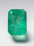 Large 10.03 Carat Earthy Brick 14x10 Green Emerald Cut Loose Colombian Emerald-Emerald Cut