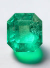 Large 10.09 Carat GIA CERTIFIED 14x13 Vivid Muzo Natural Loose Colombian Emerald-Asscher Cut
