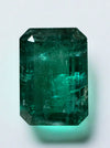 Large 10.99 Carat 15x11 Elongated Deep Green Natural Loose Zambian- Emerald Cut