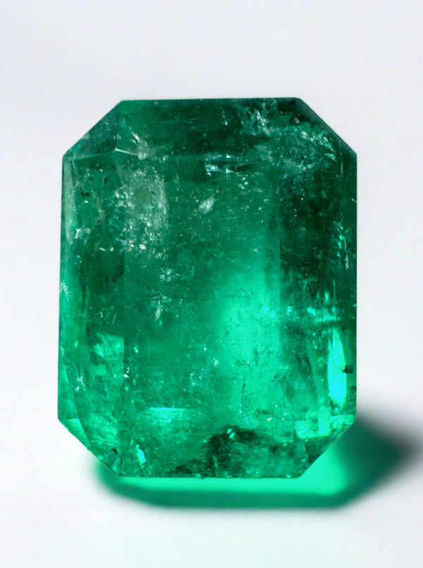 Large 11.52 Carat GIA CERTIFIED 15.5x12 Fine Natural Loose Colombian Emerald- Emerald Cut