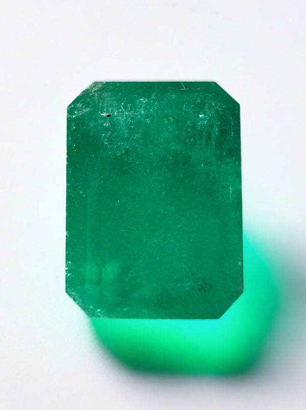 Large 12.13 Carat 15.5x11.5 Fine Natural Loose Colombian Emerald- Emerald Cut