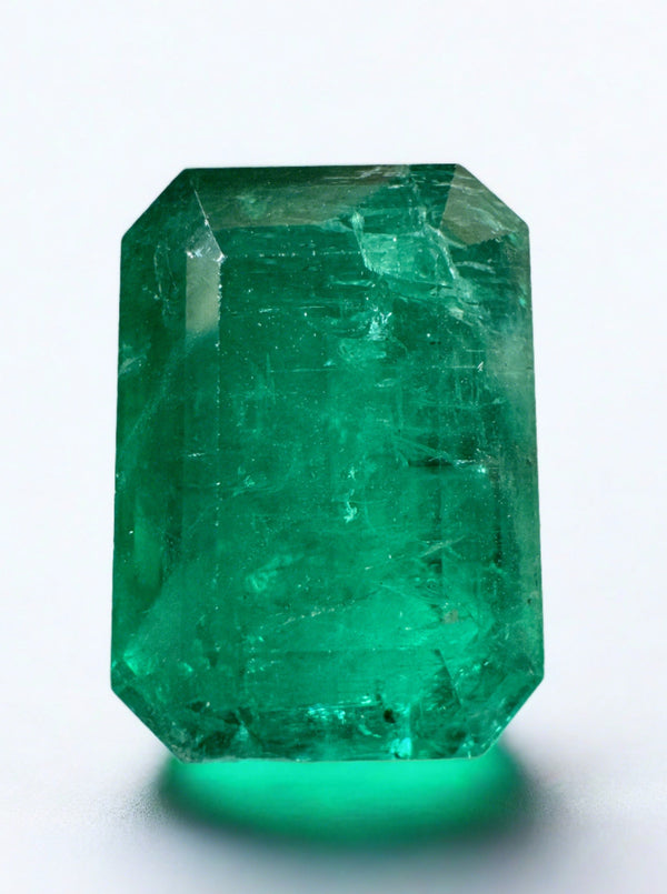 Large 12.89 Carat 15.5x11 Kelly Green Natural Loose Zambian- Emerald Cut