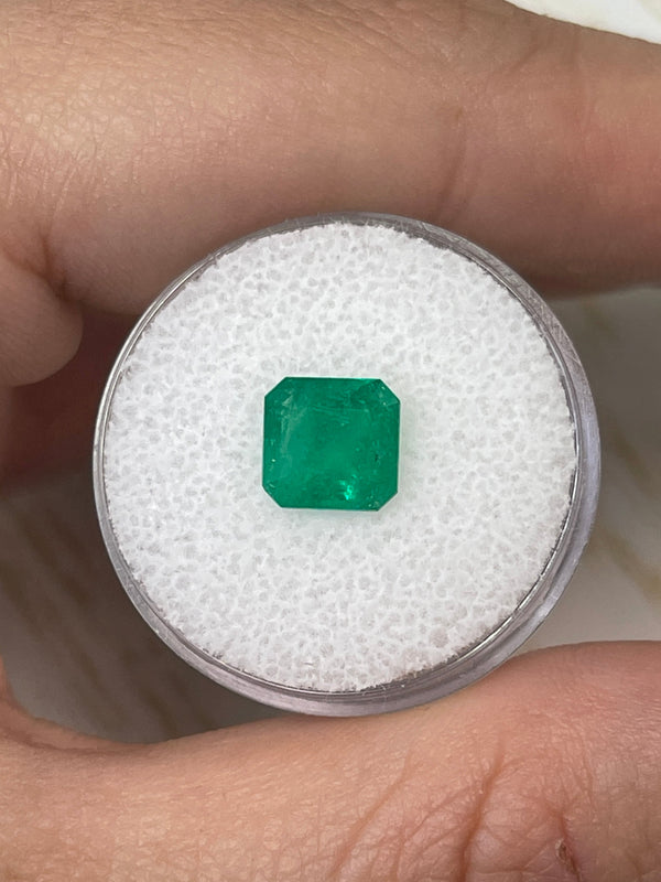 1.84 Carat 8x8 Natural Loose Colombian Emerald- Asscher Cut