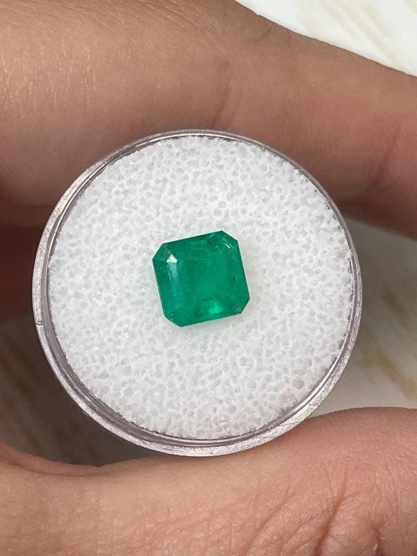 1.84 Carat 8x8 Natural Loose Colombian Emerald- Asscher Cut