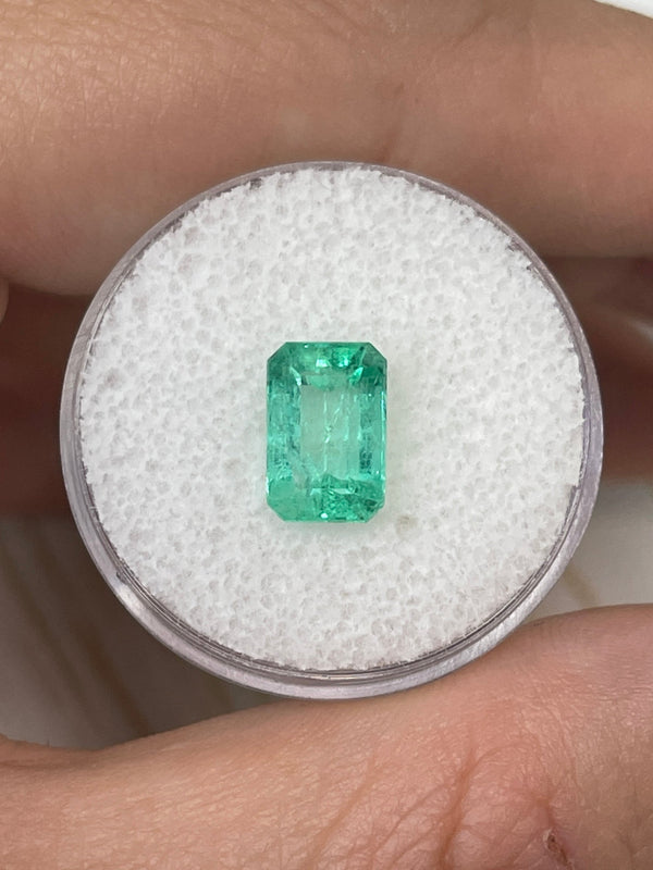 2.39 Carat Bright Spring Green Loose Colombian Emerald- Emerald Cut