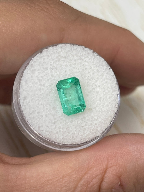 2.39 Carat Bright Spring Green Loose Colombian Emerald- Emerald Cut