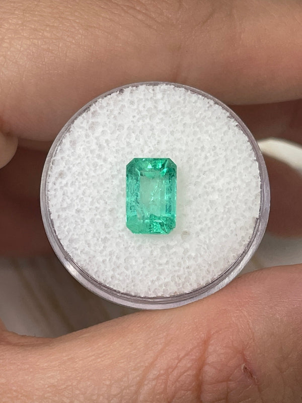 2.39 Carat Bright Spring Green Loose Colombian Emerald- Emerald Cut