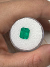 2.52 Carat Intense Green Natural Loose Colombian Emerald- Emerald Cut