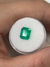 2.52 Carat Intense Green Natural Loose Colombian Emerald- Emerald Cut