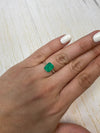 2.52 Carat Intense Green Natural Loose Colombian Emerald- Emerald Cut