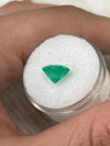 3.21 Carat 9x9 Yellowish Green Natural Loose Colombian Emerald-Asscher Cut