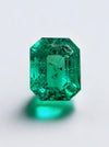 2.12 Carat 9x7 Freckled Bluish Green Natural Loose Colombian Emerald- Emerald Cut