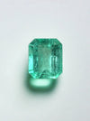 2.17 Carat 8.5x7 Bluish Green Natural Loose Colombian Emerald- Emerald Cut