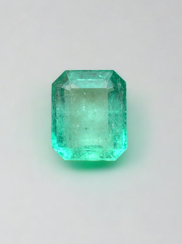 2.34 Carat 9x7.5 Light Bluish Natural Loose Colombian Emerald-Emerald Cut