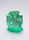 2.57 Carat 8.6x8.3 Minty Art Deco Loose Colombian Emerald-Asscher Cut Clipped Corners