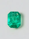2.73 Carat 9x7 Fine Bluish Green Natural Loose Colombian Emerald- Emerald Cut