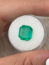 4.56 Carat 11x10 Spready Natural Loose Colombian Emerald-Emerald Cut