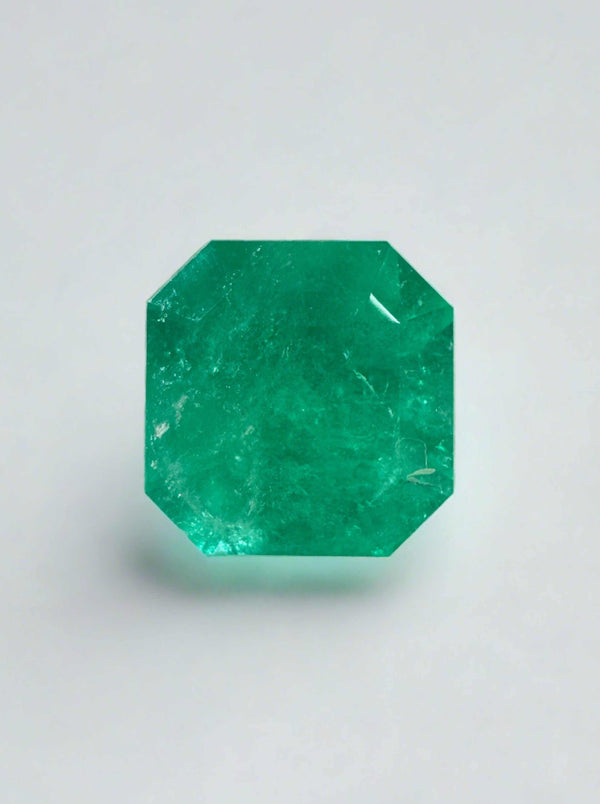 2.82 Carat 8.6x8.6 Vibrant Natural Loose Colombian Emerald-Asscher Cut