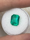 4.64 Carat 11x9 Vivacious Bluish Classic Green Natural Loose Colombian Emerald-Emerald Cut
