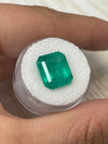7.39 Carat 14x12 Bluish Green Emerald Cut Loose Colombian Emerald-Emerald Cut