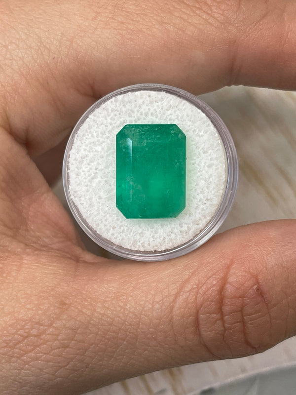 Large 10.03 Carat 15.5x12 Fine Natural Loose Colombian Emerald- Emerald Cut