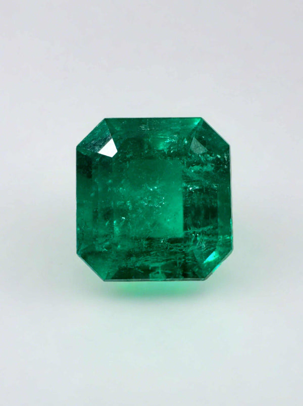 2.88 Carat GIA certified Vivid Muzo Green Natural Loose Colombian Emerald-Asscher Cut