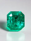 2.98 Carat GLOWING Vivid Green Natural Loose Colombian Emerald- Asscher Cut