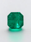 3.01 Carat Minor Oil 8.8x8.4 Vivid Muzo Colombian Emerald-Asscher Cut with Clipped Corners