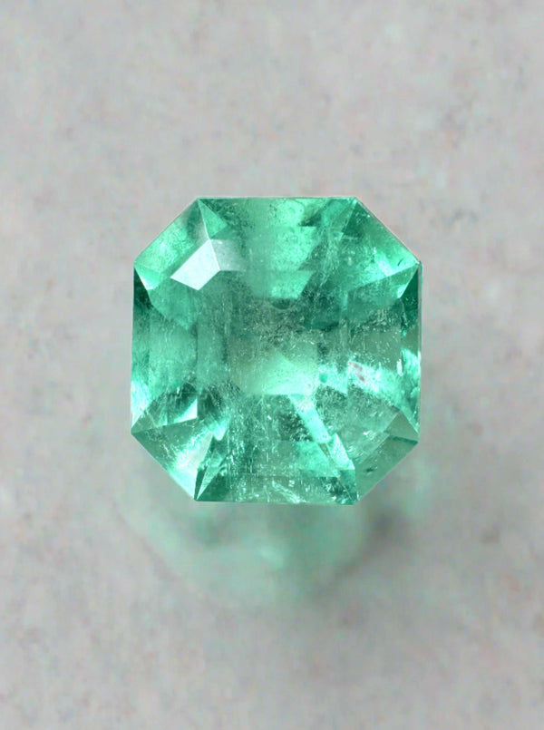3.27 Carat 9.3x8.8 Natural Loose Colombian Emerald-Asscher Cut