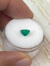 1.24 Carat 6.7x6.7 Bluish Green Asscher Cut Natural Unset Colombian Emerald