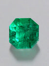 3.34 Carat AAA+ 9x9 Vivid Bluish Natural Loose Colombian Emerald-Asscher Cut