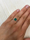 1.25 Carat 7.5x6.5 AAA+ Muzo Green Loose Colombian Emeralds-Emerald Cut