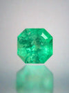 3.68 Carat 9x9 Luminous Natural Loose Colombian Emerald-Asscher Cut with Clipped Corners