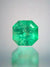 3.68 Carat 9x9 Luminous Natural Loose Colombian Emerald-Asscher Cut with Clipped Corners