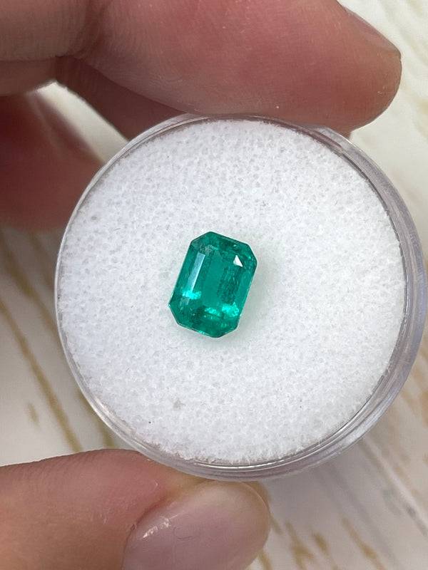 1.31 Carat 8x6 Fine Loose Colombian Emerald-Emerald Cut