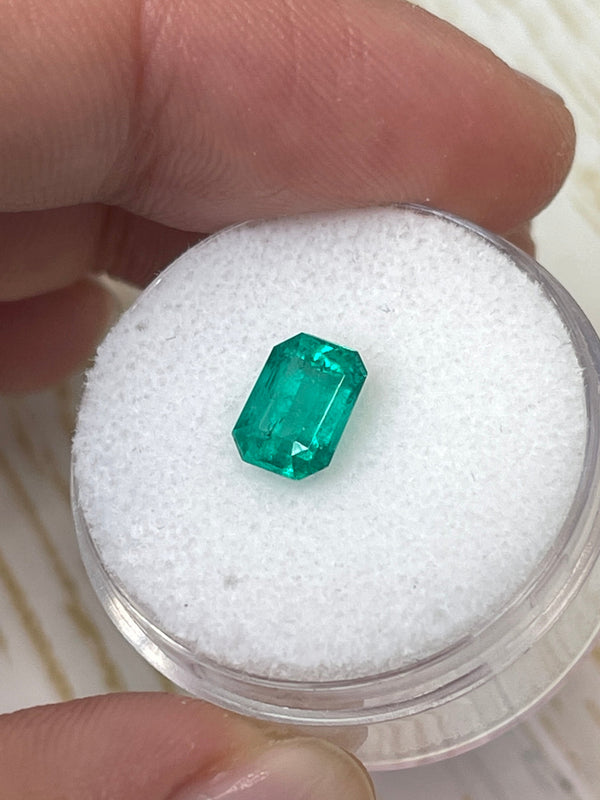 1.31 Carat 8x6 Fine Loose Colombian Emerald-Emerald Cut