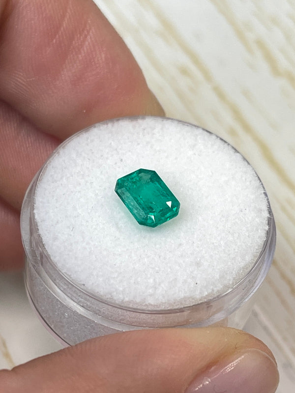 1.31 Carat 8x6 Fine Loose Colombian Emerald-Emerald Cut