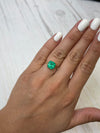 3.68 Carat 9x9 Luminous Natural Loose Colombian Emerald-Asscher Cut with Clipped Corners