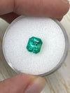 1.46 Carat GIA CERTIFIED 7x6 Bluish Green Natural Loose Colombian Emerald- Emerald Cut