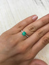 1.46 Carat GIA CERTIFIED 7x6 Bluish Green Natural Loose Colombian Emerald- Emerald Cut