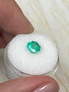 1.50 Carat 7x7 Bluish Green Octagon Cut Natural Unset Colombian Emerald